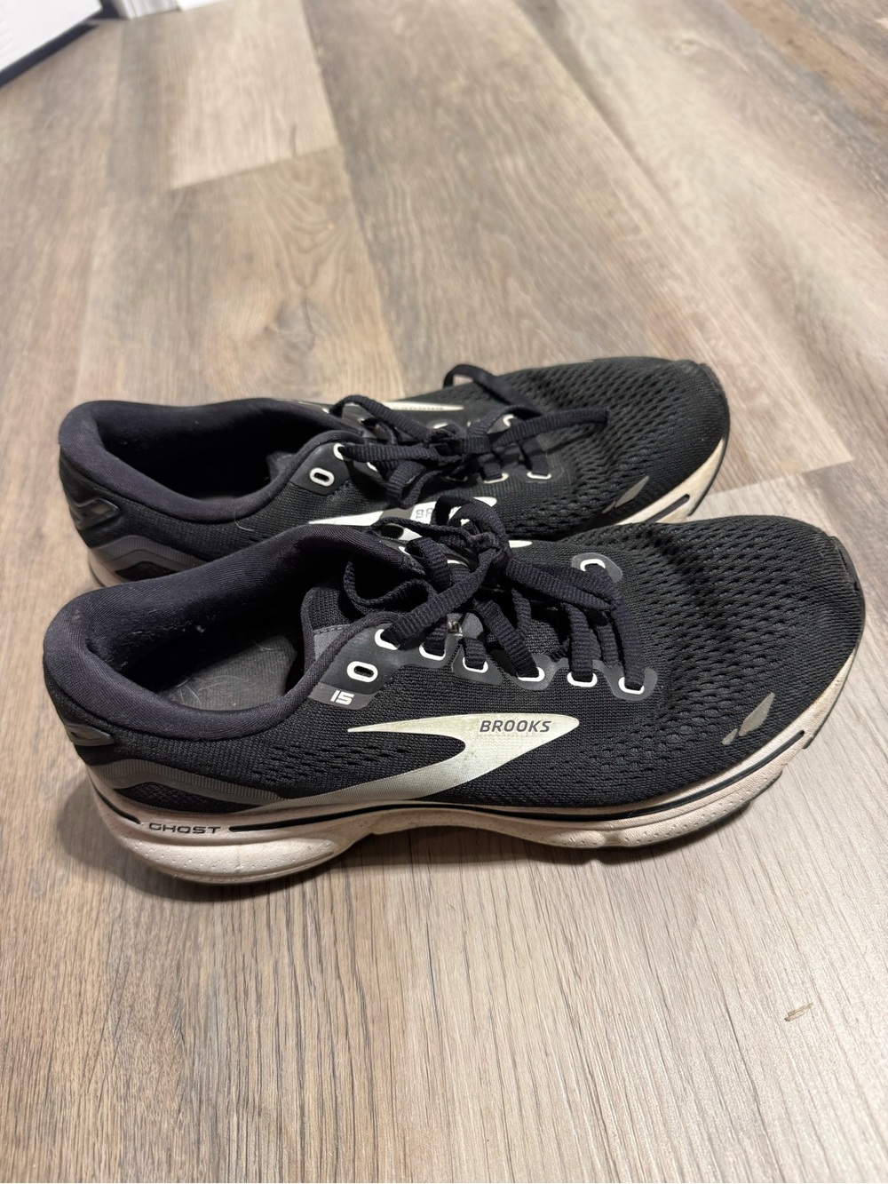 Brooks Black and White Ghost Running Shoes
